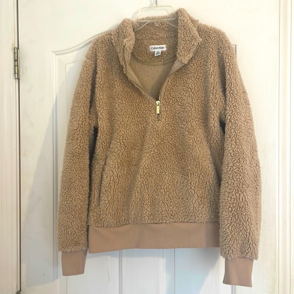 Women’s Calvin Klein half zip fleece sweater size small